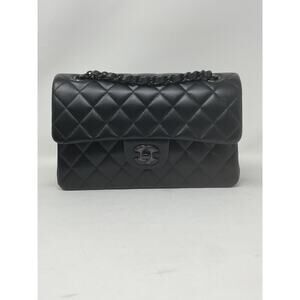 Chanel 23B Double Flap “SO BLACK” Small NEW 🦄🦄